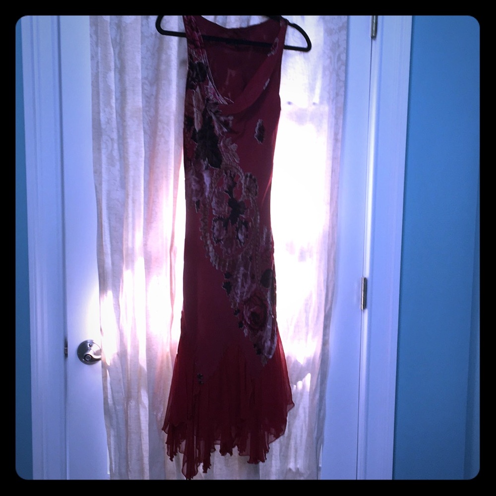 Betsy Johnson Wine Colored Dress